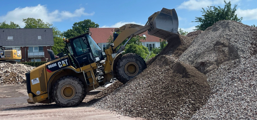 to bewegtes Material